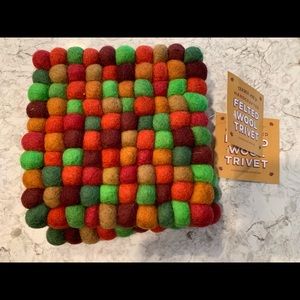 Trader Joe’s handcrafted wool trivet 2 pack